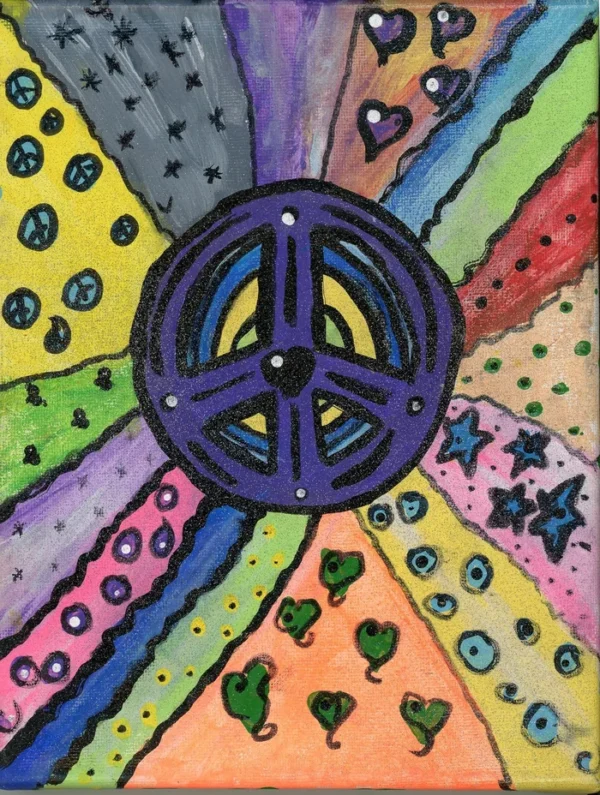 Rainbow Peace Sign